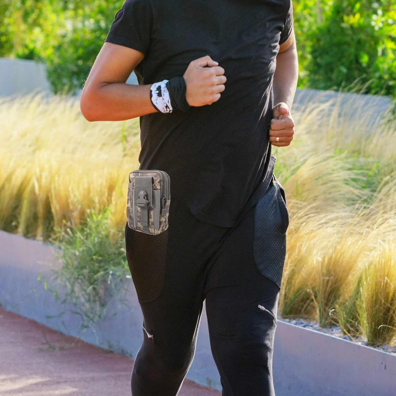 

Belt Bag Waterproof Phone Purse Hanging Oxford Cloth Outdoor Waist Pouch Travel