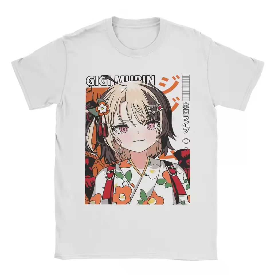 Gigi Murin in Kimono Men's T Shirts Funny Tees Short Sleeve Round Collar T-Shirt Cotton Big Size Clothes