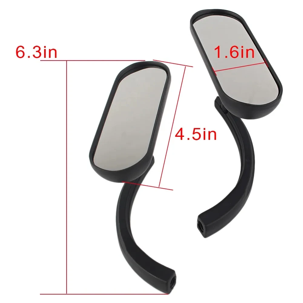 2pcs Universal Motorbike For Harley with 8mm/10mm thread mounting hole Rear View Side Mirror left Right