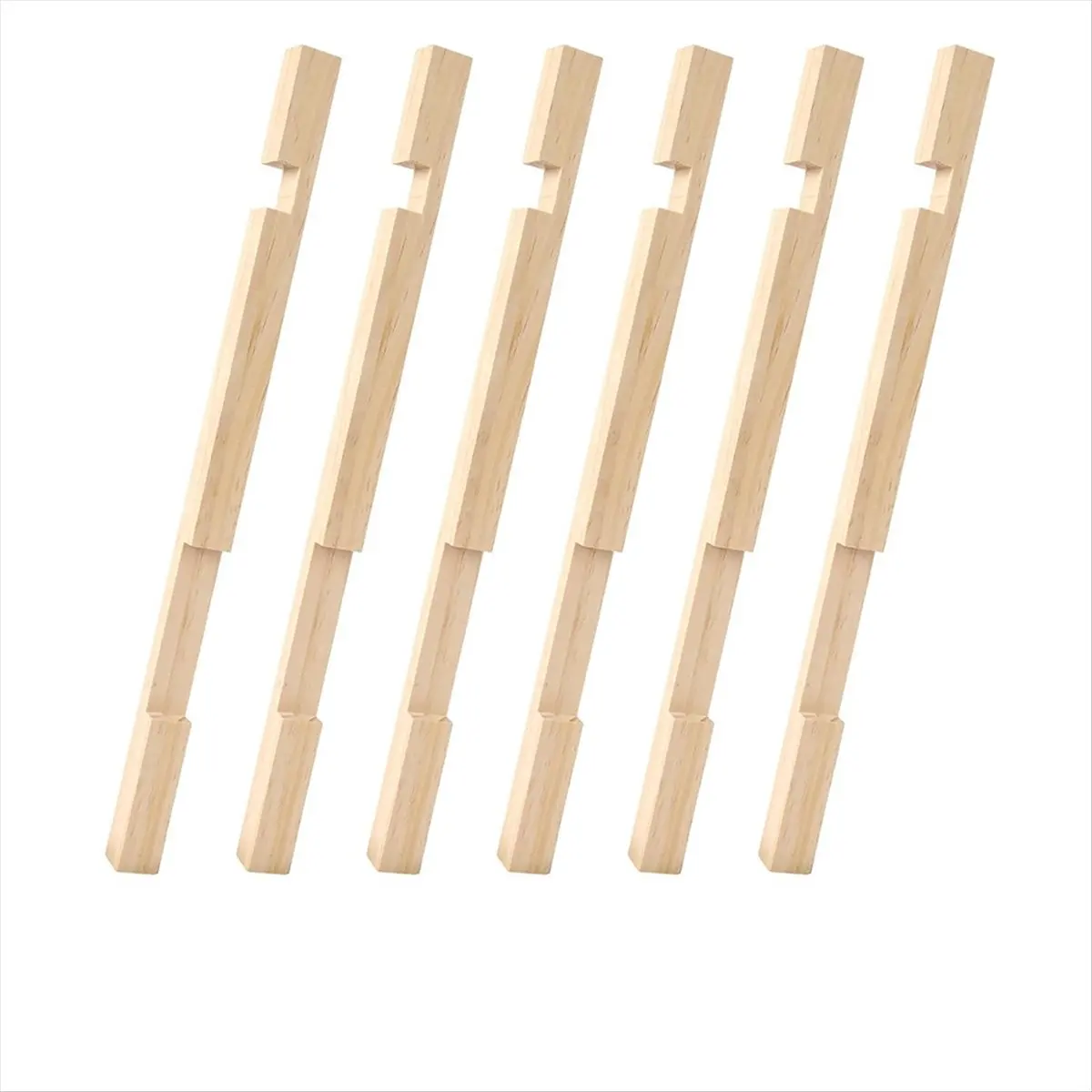 ABYA Beehive Entrance Reducer,6 Pack Wooden Hive Entrance Reducer 10 Frame Beehive Supplies with 2 Size Openings Control Warm
