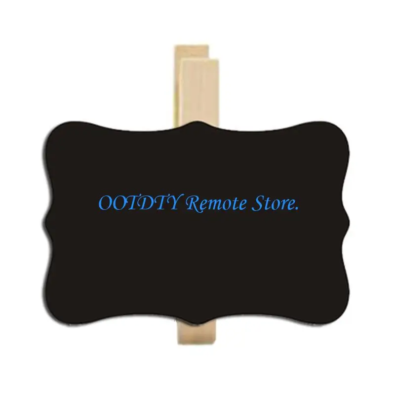 50Pcs Small Chalkboard Message Board Signs with Clips for Memos Notes Label