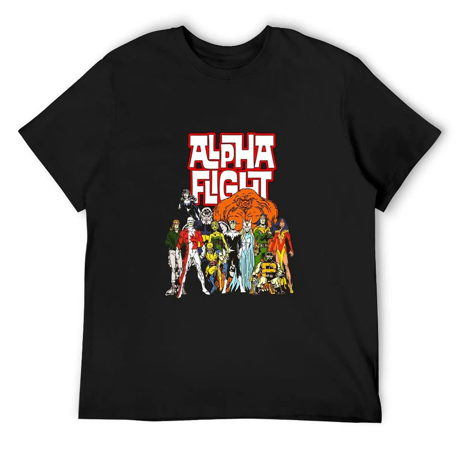 Alpha Flight T-ShirtAlpha Flight Team T-Shirt_by Gustava_ T-Shirt oversizeds graphic tee shirt Luxury man mens clothing