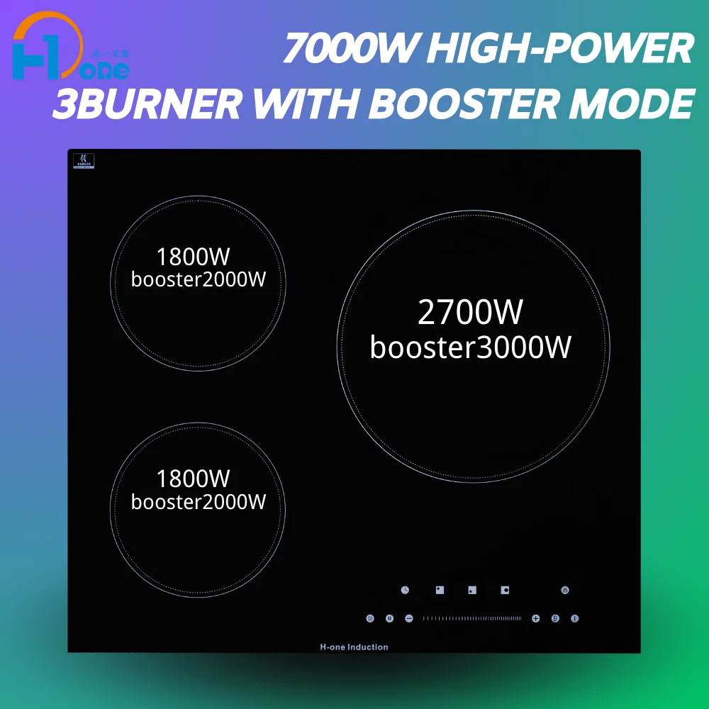 Factory Direct Sales with ODM/OEM Service Sensor Touch Control 3burner Built in Induction Cooker