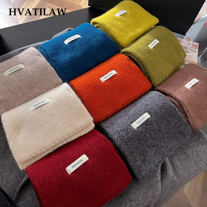 Women 100% Wool Knit Triangle Scarf Stole Autumn Winter Warm Shawl Neck Wrap Stylish Fashion Pashmina Poncho Scarves Neckerchief
