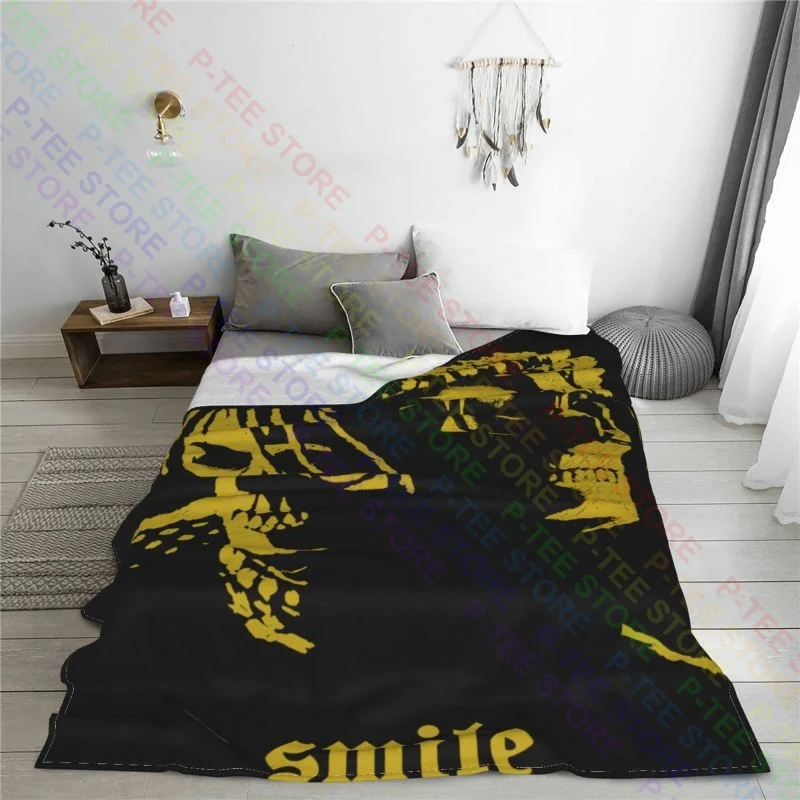 The Weeknd Juice World Club Xo Smile 999 Black Skull Blanket Warm Anti-Pilling Sleeping Sheets