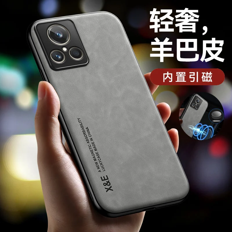 For OPPO Realme GT2 Explorer Master 5G Case Luxury Leather Magnetic Plate Phone Cases for Real me GT 2 Master Edition Cover