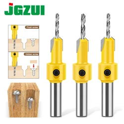 1pc 8mm 12mm Woodworking Countersink Drill Perforator Alloy Head Hole Drill Wood Screw Mounting Step Drill Bit