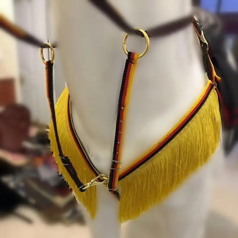 Pferdeausrüstung, Nylonlinie, Leder, multifunktionale Brust, feine Reithalfter