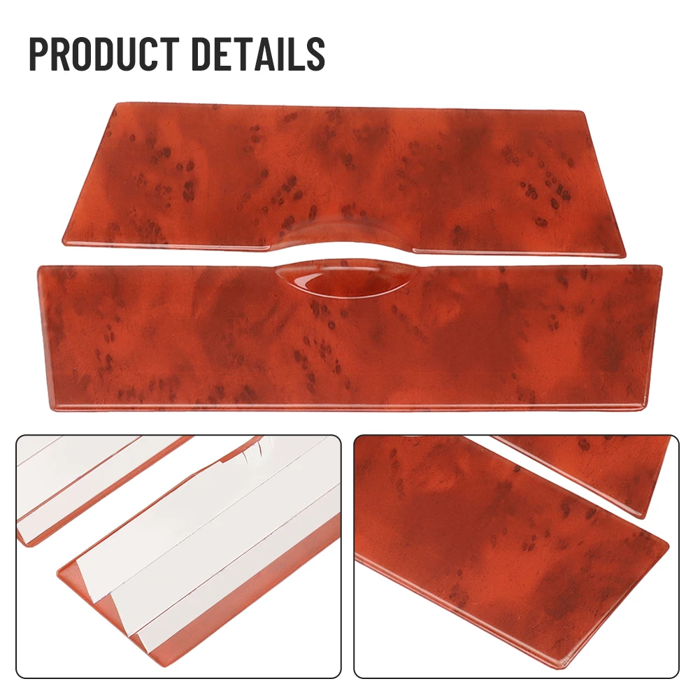 For Toyota For Corolla 2003-2008 Peach Wood Grain Center Console Storage Box Panel Cover ABS Interior Trim Sticker