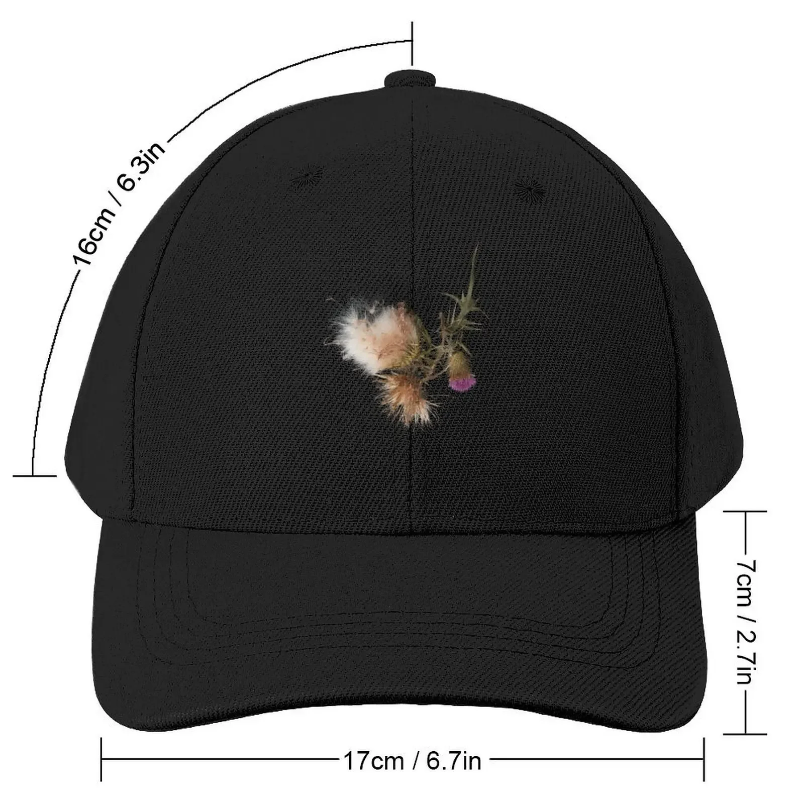 Thistle Painting - Wild Flower Gift Baseball Cap Golf Hat Dropshipping summer hat Men Women's