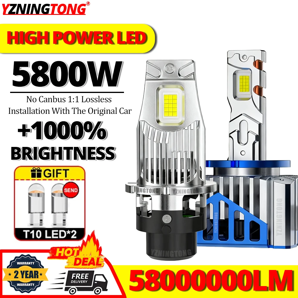 

D3S Led Lights for Car Canbus 5800W D1S LED Headlight Bulbs D2S D2R Automobiles Headlamp D1S D1R D5S D5R D8S Motorcycle Fog Lamp