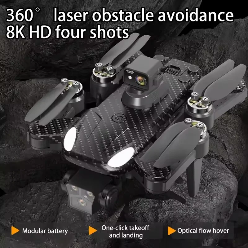 New AE16 Pro Rc Drone With 8K HD Camera Professional Dual GPS Dron Optical Flow Localization 360° Obstacle Avoidances Quadcopter
