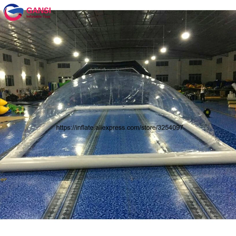 Outdoor Waterproof pvc clear transparent inflatable pool dome for villa residence