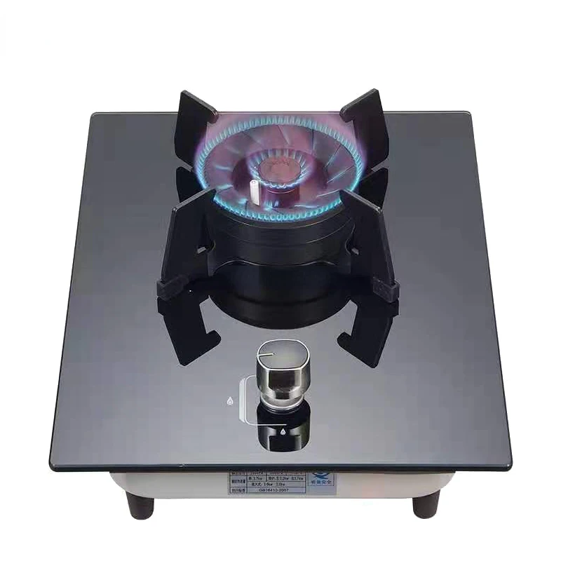 

A folding burner tempered glass gas stove