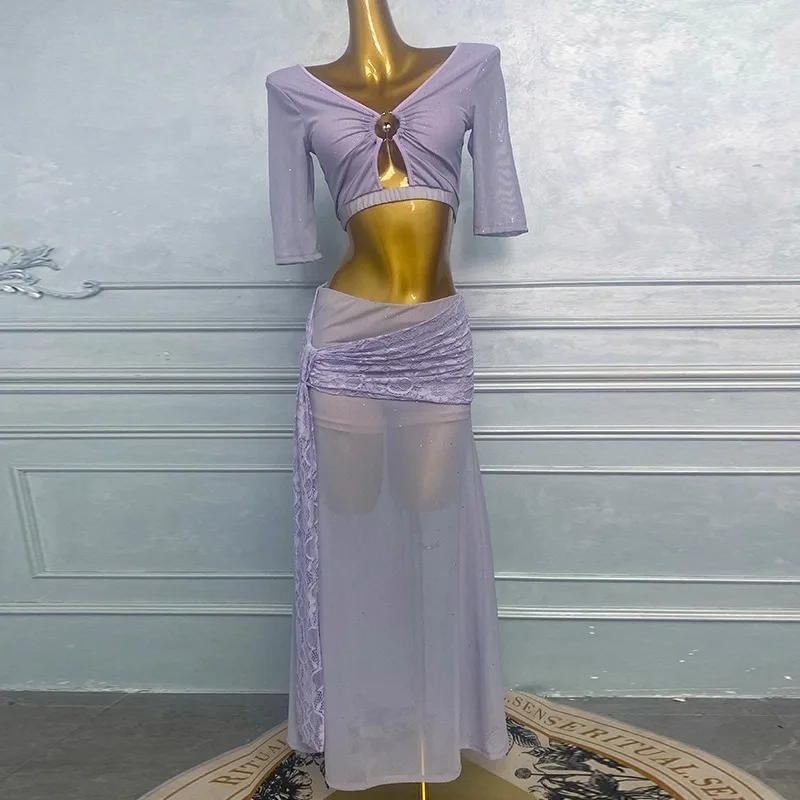 Customized Belly Dance Practice Dress Performance Clothing Female Women Oriental Dance Costumes Set Exotic Dancewear