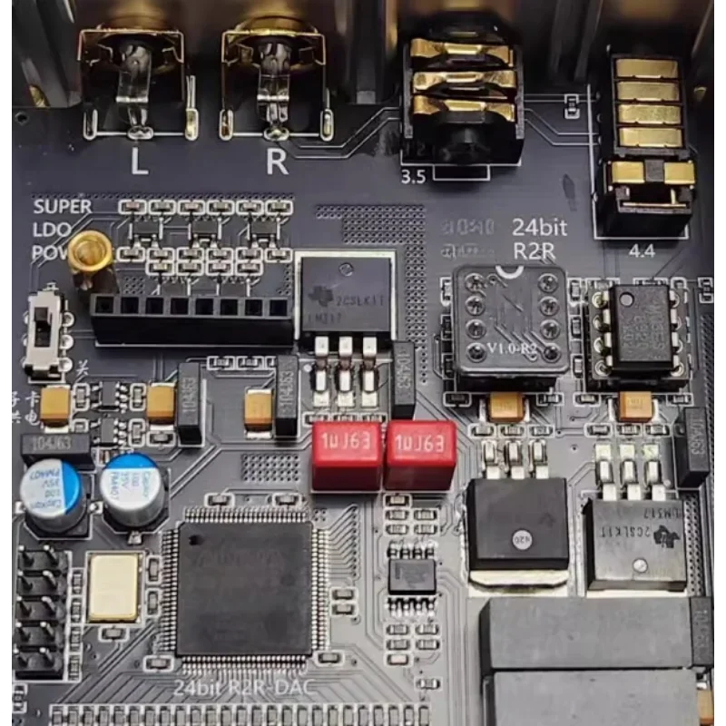 R2R Decoder V3.0 Resistor Array Decoder. Supports Coaxial/TypeC/square Port USB/QCC5125 Bluetooth/HDMI IIS Input