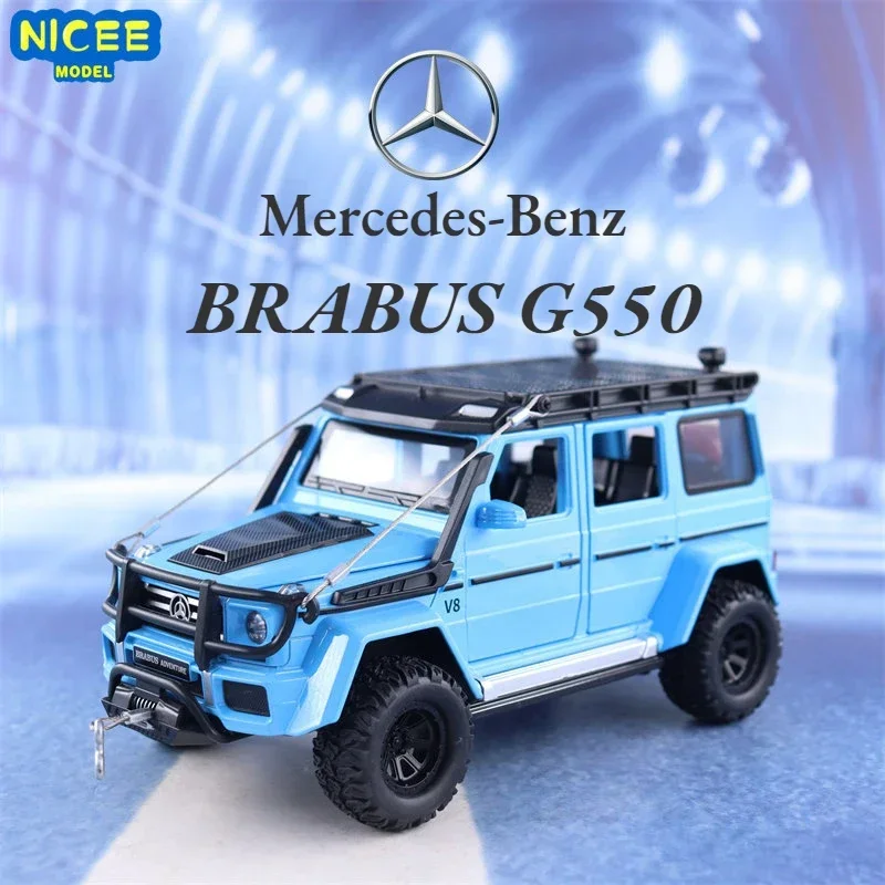 

1:24 Mercedes Benz BRABUS G550 4X4 ADVENTURE Off-road Diecast Metal Alloy Model car Sound Light Collection Kids Toy Gifts A574