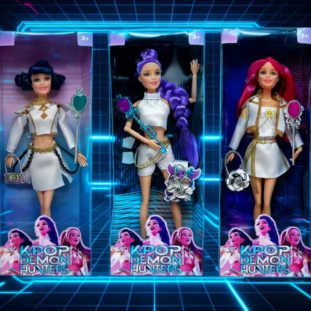 @@ Figura de ação Kpop Demon Hunters com Derpy Tiger Rumi Mira Zoey Sussy Figuras Luzes coloridas Canção temática para presente de Natal