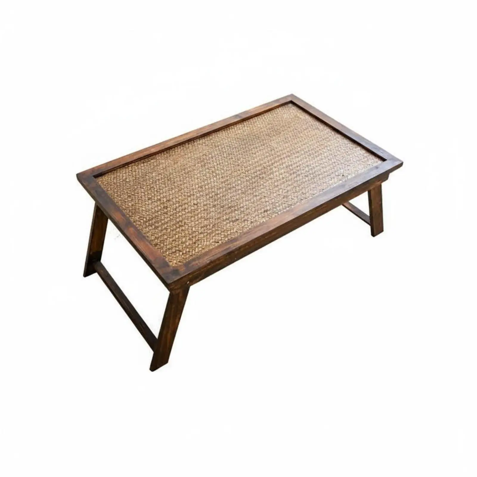 Folding Tea Table Handmade Bamboo Tea Table Bamboo Low Desk for Window Seat, Living Room