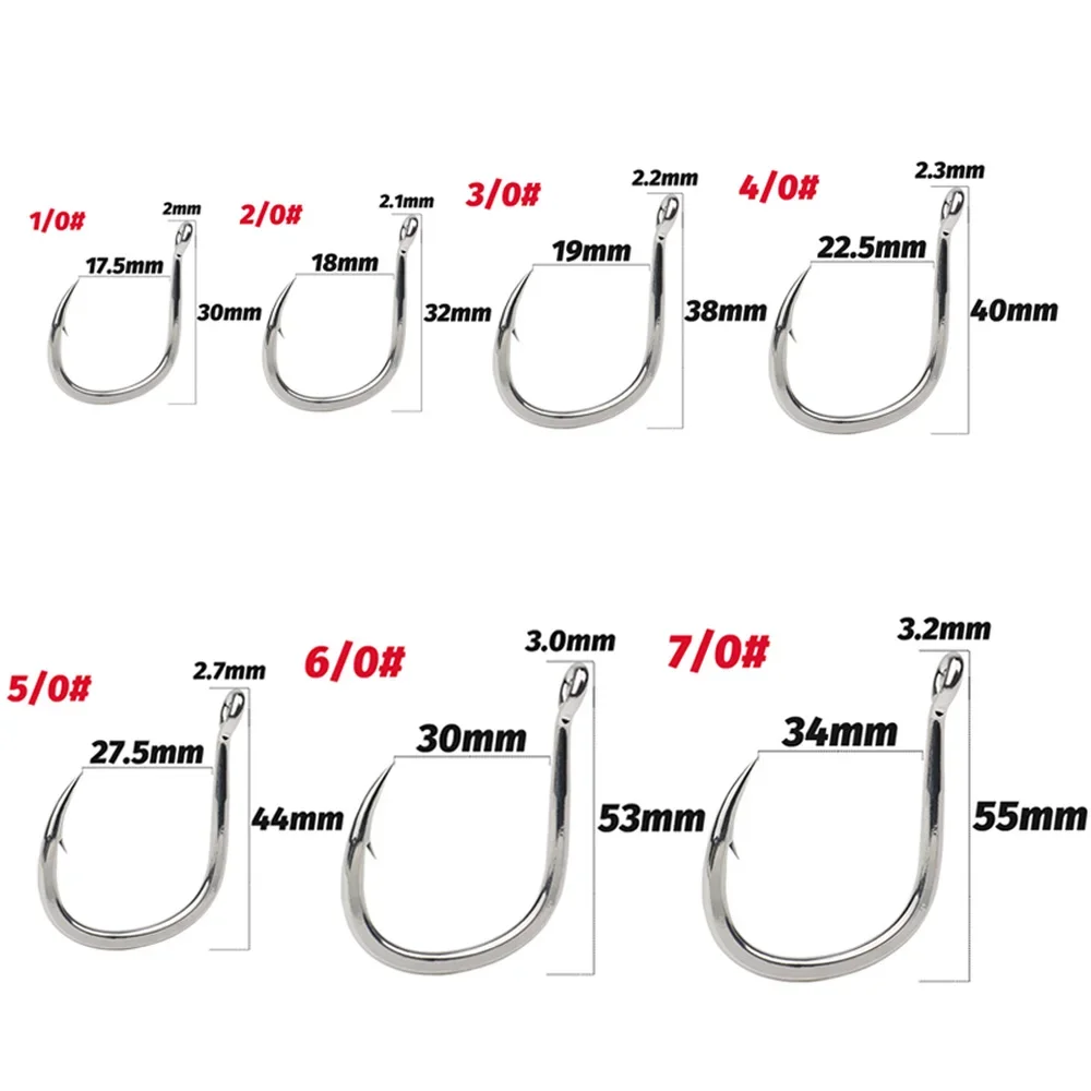 Anzuelos Circulares GOBAIT Curva Radian – Alta Resistencia 1/0 a 7/0 - imagen 2