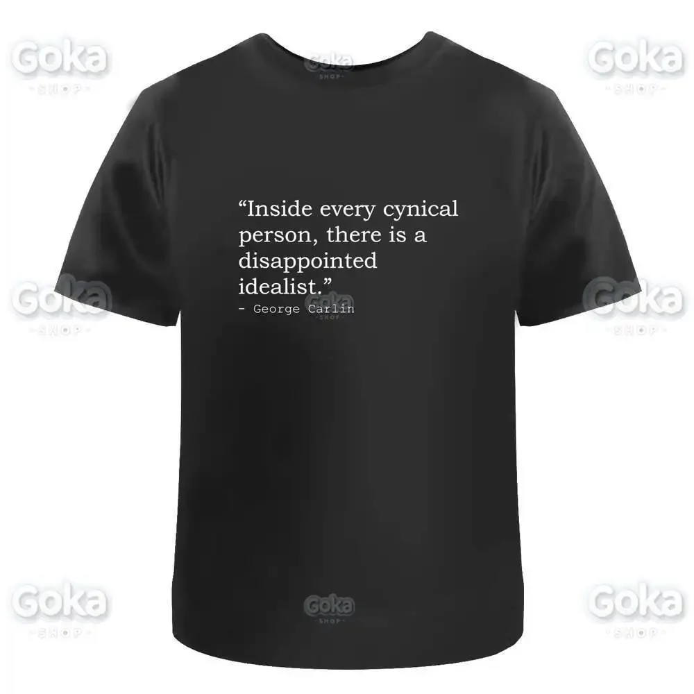 George Carlin Quote Graphic T Shirts Mens Clothing New in Tops & Tees Cotton Women Printed T-shirt Y2K Clothes Cute Funny Tshirt