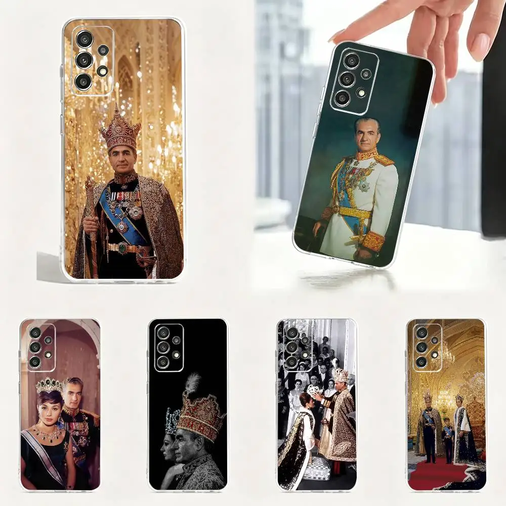 King M-Mohammad Reza Pahlavi Phone Case Transparent Soft case For Samsung S25,S24,S21,S22,S23,S30,Ultra,S20,Plus