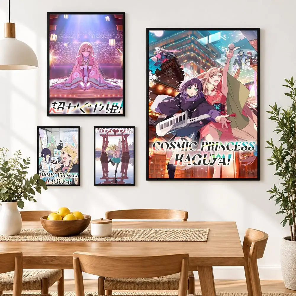 Hot Anime C-Cosmic Princess Kaguya Poster Waterproof HD Modern Peel And Stick Wall Decor Living Room Dorm Garage