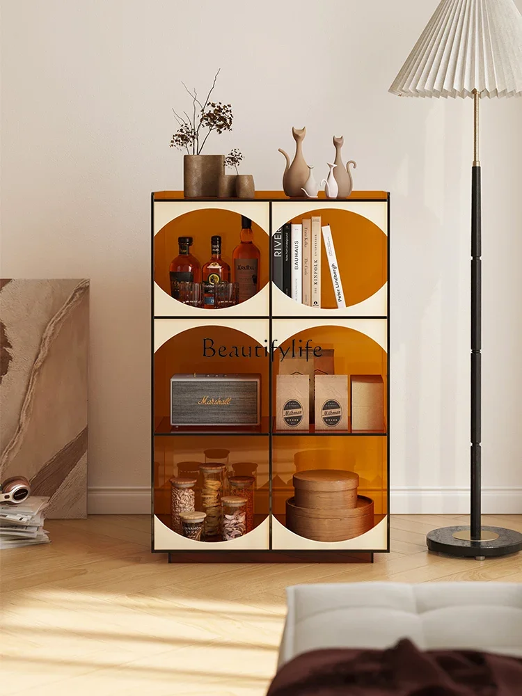 

1LAcrylic floor-to-ceiling bookshelf Multi-layer living room Corner bookcase Bedroom storage rack Display display cabinet