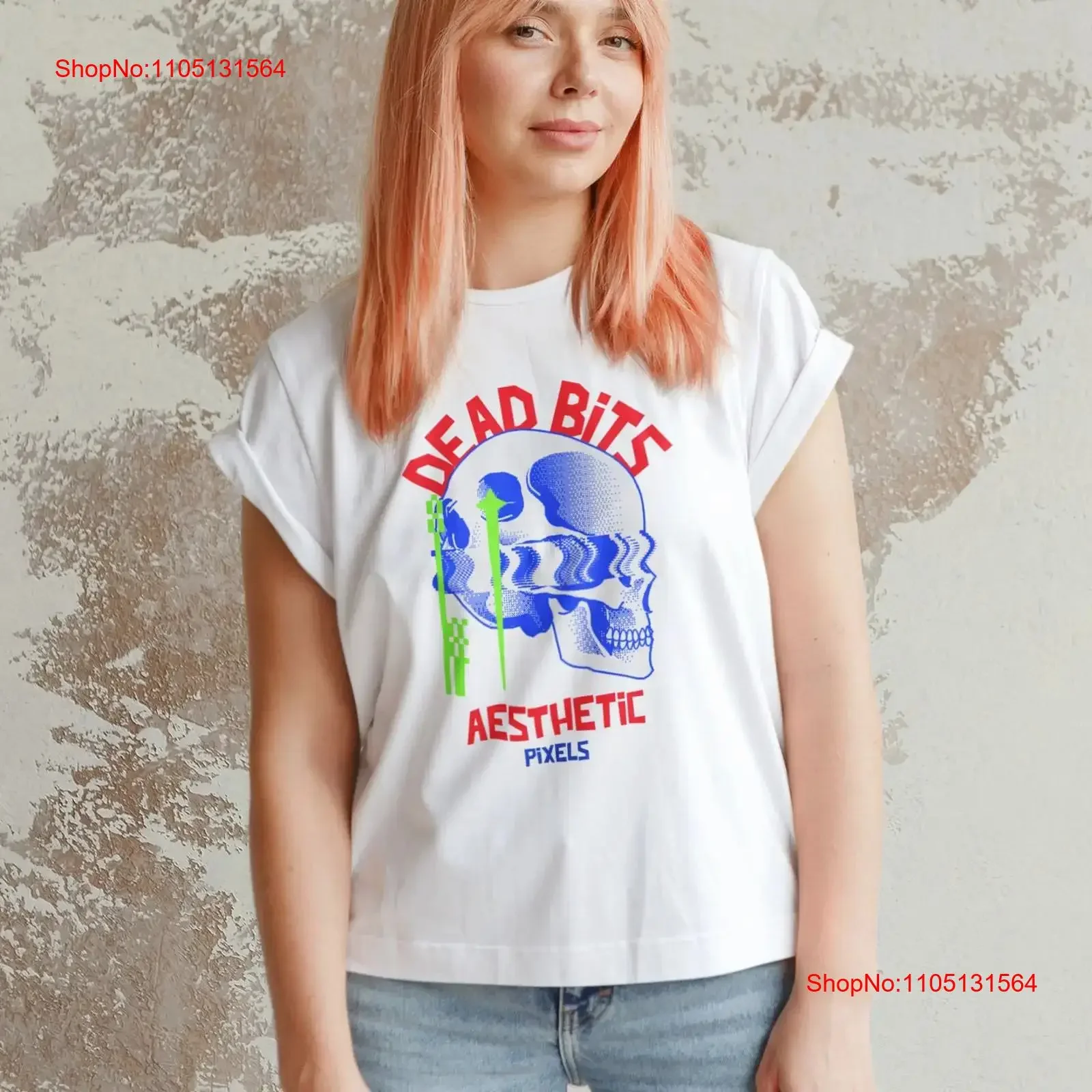 

8 Bit Skull T shirt Skeleton vintage Washed Slightly homme graphic designer clothes Top For Everyday Wear Breathable Unisex