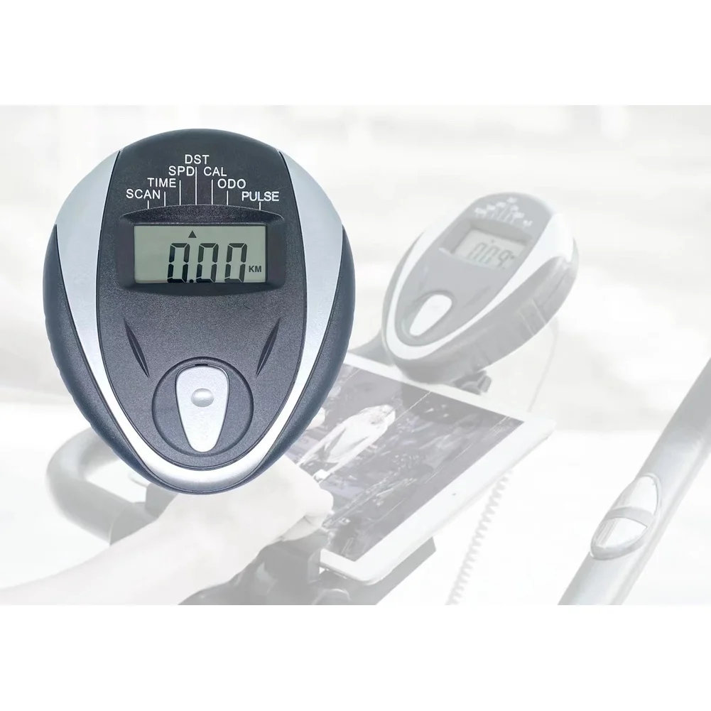 LCD Exercise Bike Monitor with Magnetic Control for Tracking Speed Distance Time Calories and Real Time Heart Rate Data