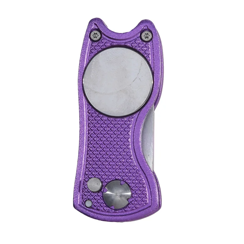 1 قطعة أداة إصلاح ديفت جولف قابلة للطي مع أداة كرة جولف الملعب الأخدود الأنظف إكسسوارات الغولف وضع شوكة خضراء أدوات التدريب