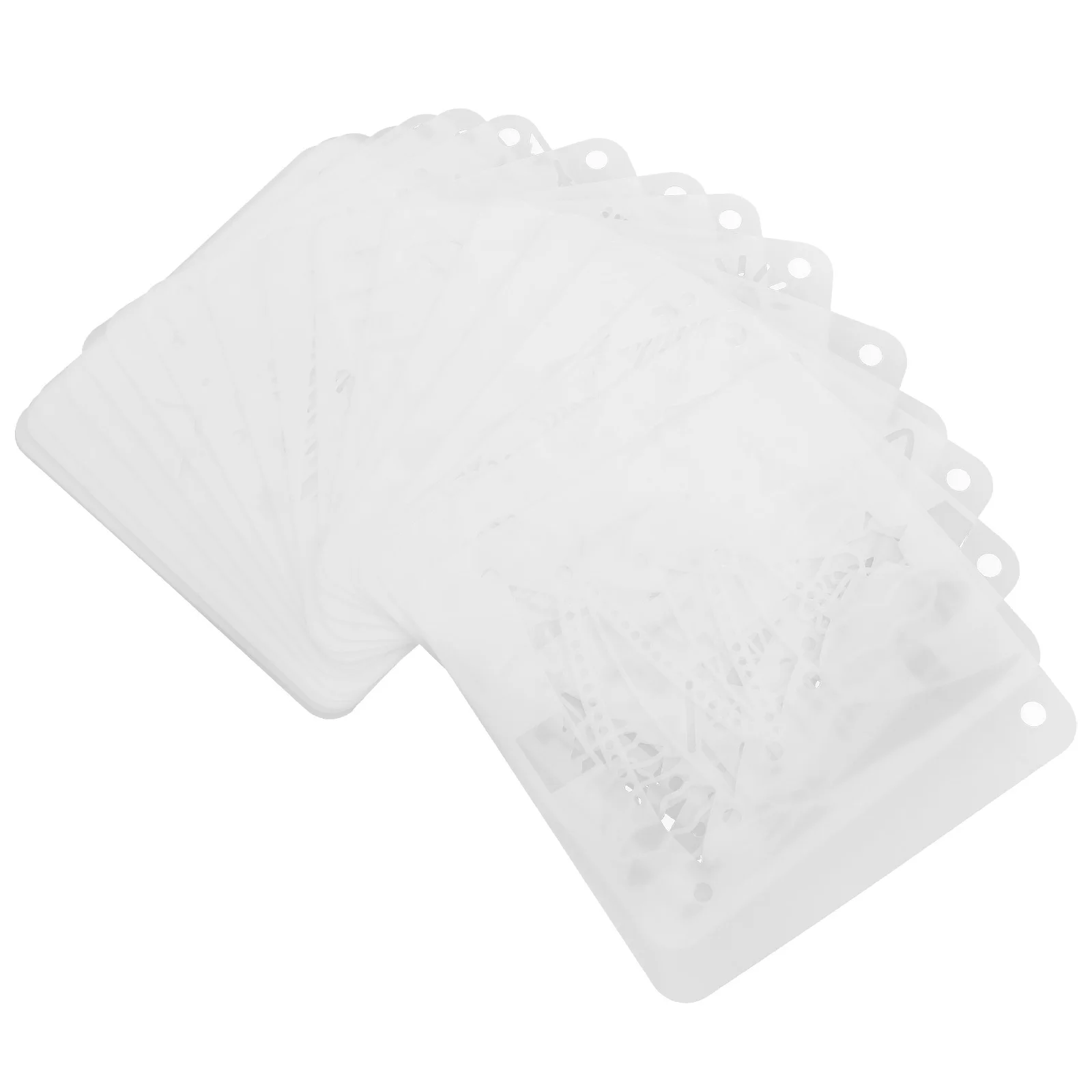 25 قطعة من استنسل رسم شجرة الكريسماس، قوالب حرفية إبداعية للحيوانات الأليفة، بطاقات رسم يدوية، مستلزمات ديكور عيد الميلاد #2