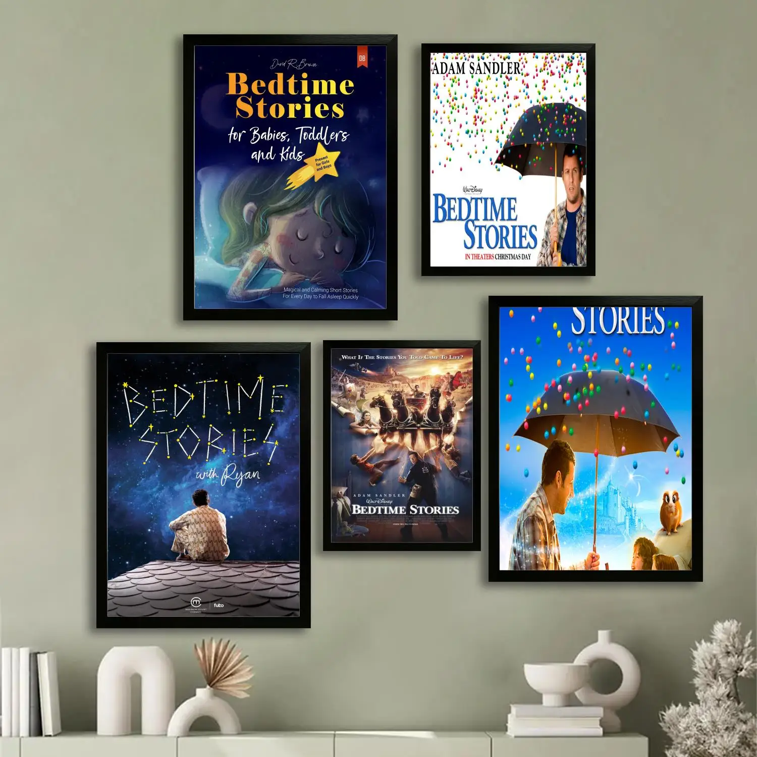 

Bedtime Stories Canvas Art Poster and Wall Art Picture Print, Modern Family Bedroom Decor Posters,Decorative painting