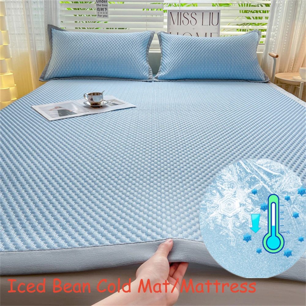 Cooling Mattress Smooth Air Condition Home Comforter Lightweight Cushion Cool Feeling Fibre Skin Friendly Breathable Mat Pad 1PC