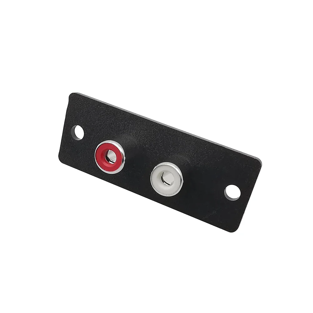 RCA Lotus socket female base, audio AV female head, same core base interface, power amplifier, audio speaker wiring base, 2 hole - view 4