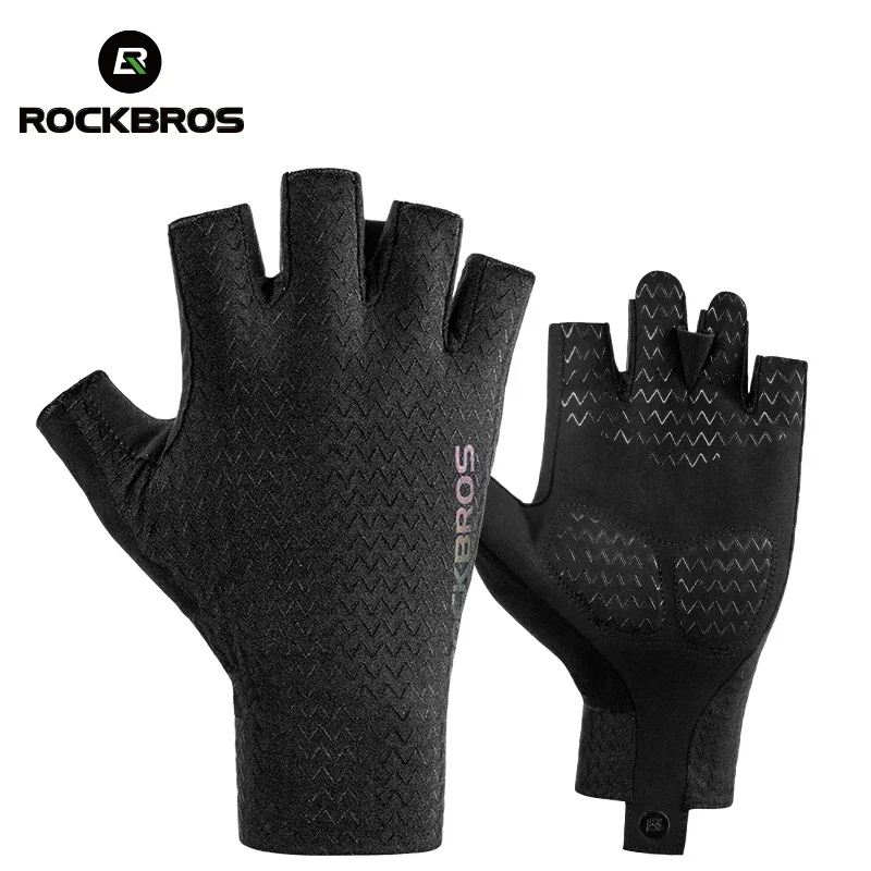 

ROCKBROS SBR Pad велосипедные перчатки с половиной пальца осень-весна MTB велосипедные перчатки велосипедные перчатки мужские и женские дышащие противоударные перчатки