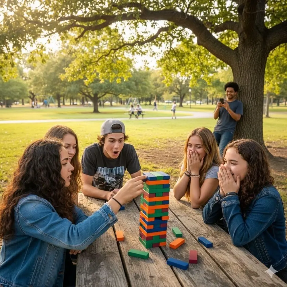 YEHUA Therapy Game: 5-Card Set with 48 Stackable Blocks for Self-Esteem, Junior, Teen/Adult, Life Skills & Icebreakers