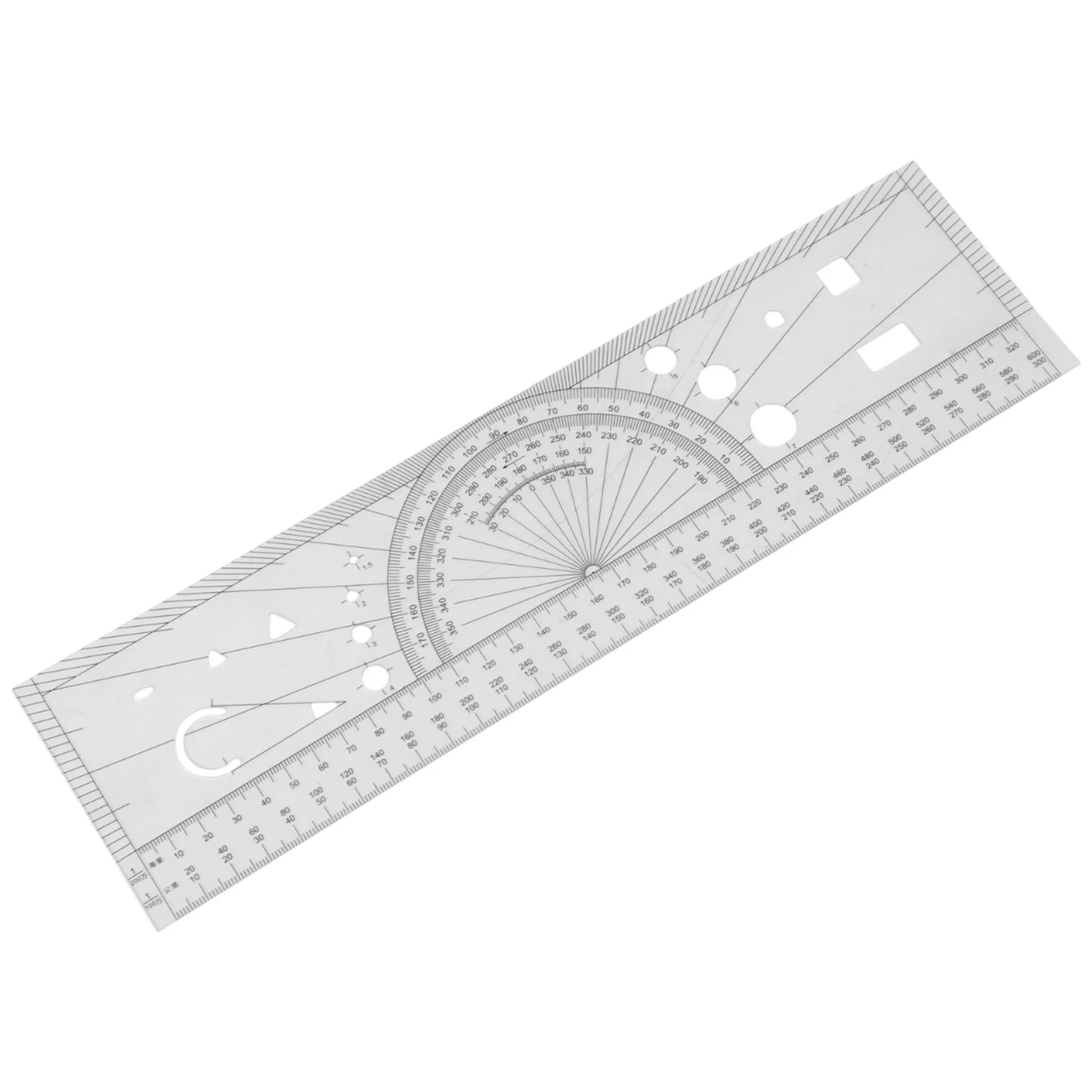 Civil Aviation Ruler Aviation Navigation Ruler High-quality Plastic Rigorous Requirement Compliant Suitable For Measurement