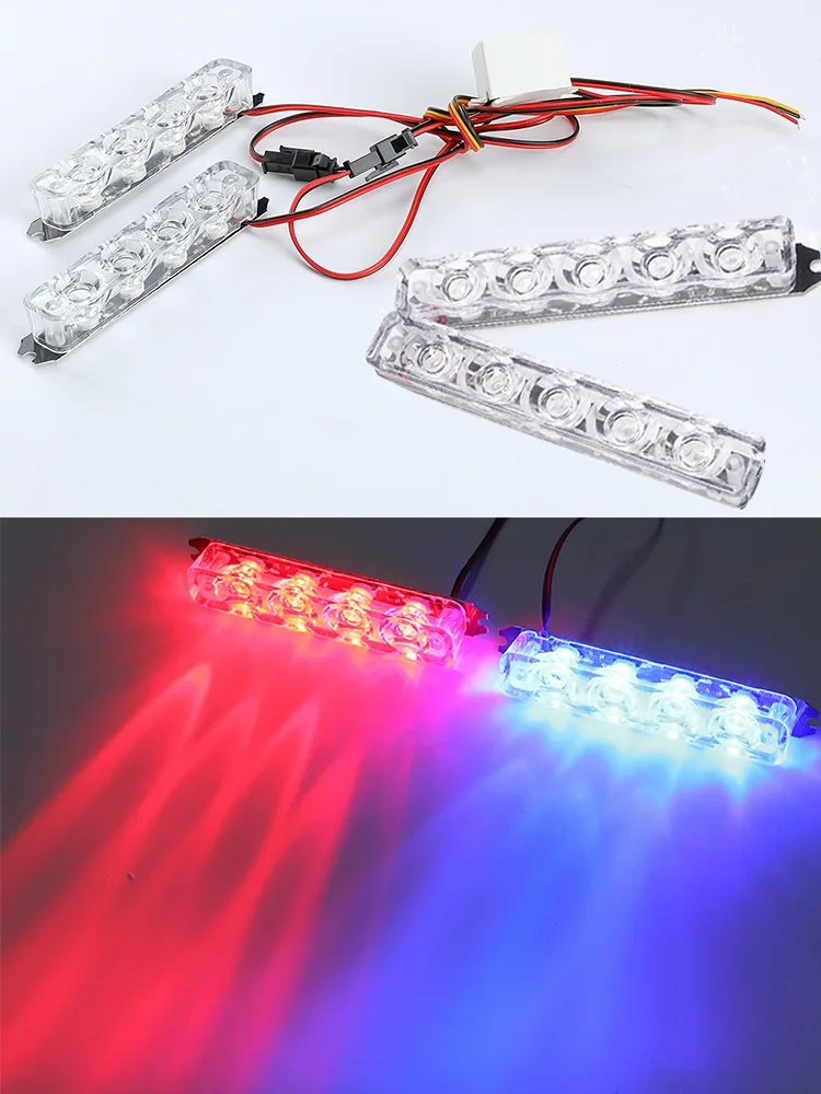 AliExpress NONE 2PCS Police Strobe Light Bar Car Emergency Beacon Automotive Warning Strobe Light Stroboscopes for Bicycle Motorcycle Vehicles