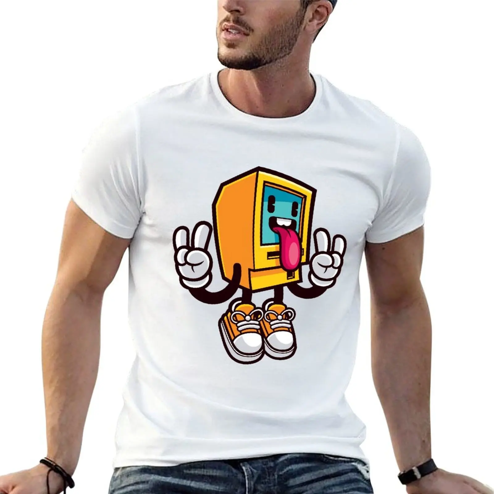Computer Rock T-Shirt t shirts for man graphic funny t shirts designer man t shirts high quality luxury brand T-shirt