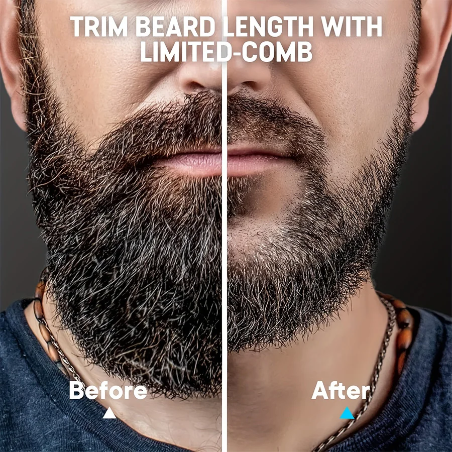 The Beard Men's Beard Trimmer - 20 Length Adjustable Cordless Clipper for Facial & Body Manscaping image 6
