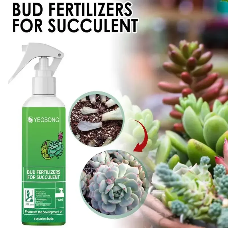 

100ml Bud Fertilizers for Succulent Plant Enhancer Nutrient Solution Bursting Element Foliar Fertilizer Promoting Growth Spray