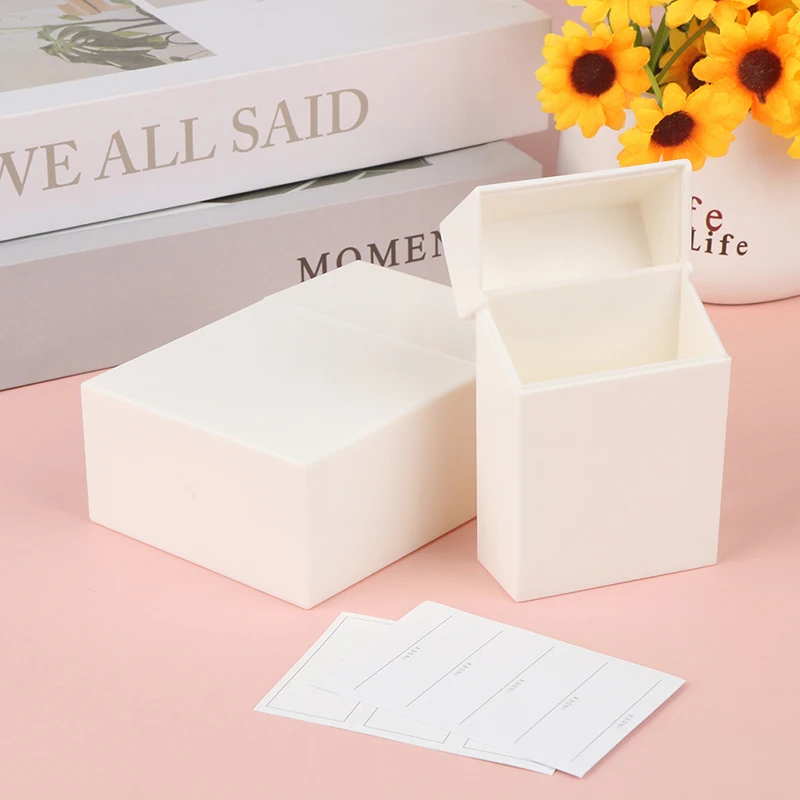 1Pc Flip Lid Design Storage Case Wide Application Storage Box Compact Flip Lid Drawer Sorting Storage Box