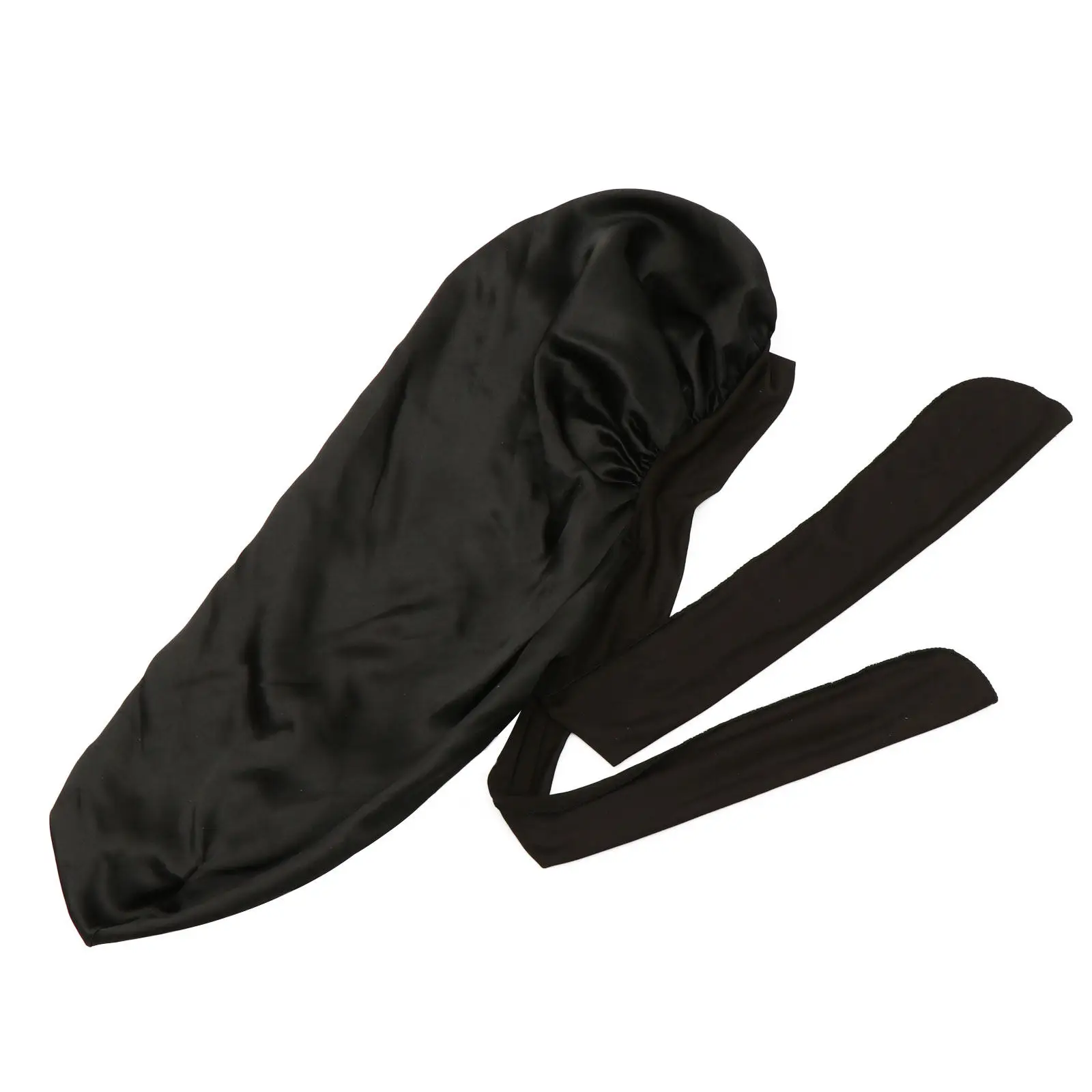 

Large Capacity Satin Hair Bonnet Bowknot Elastic Band Sleeping Cap Wide-Brimmed Hair Protection for Women