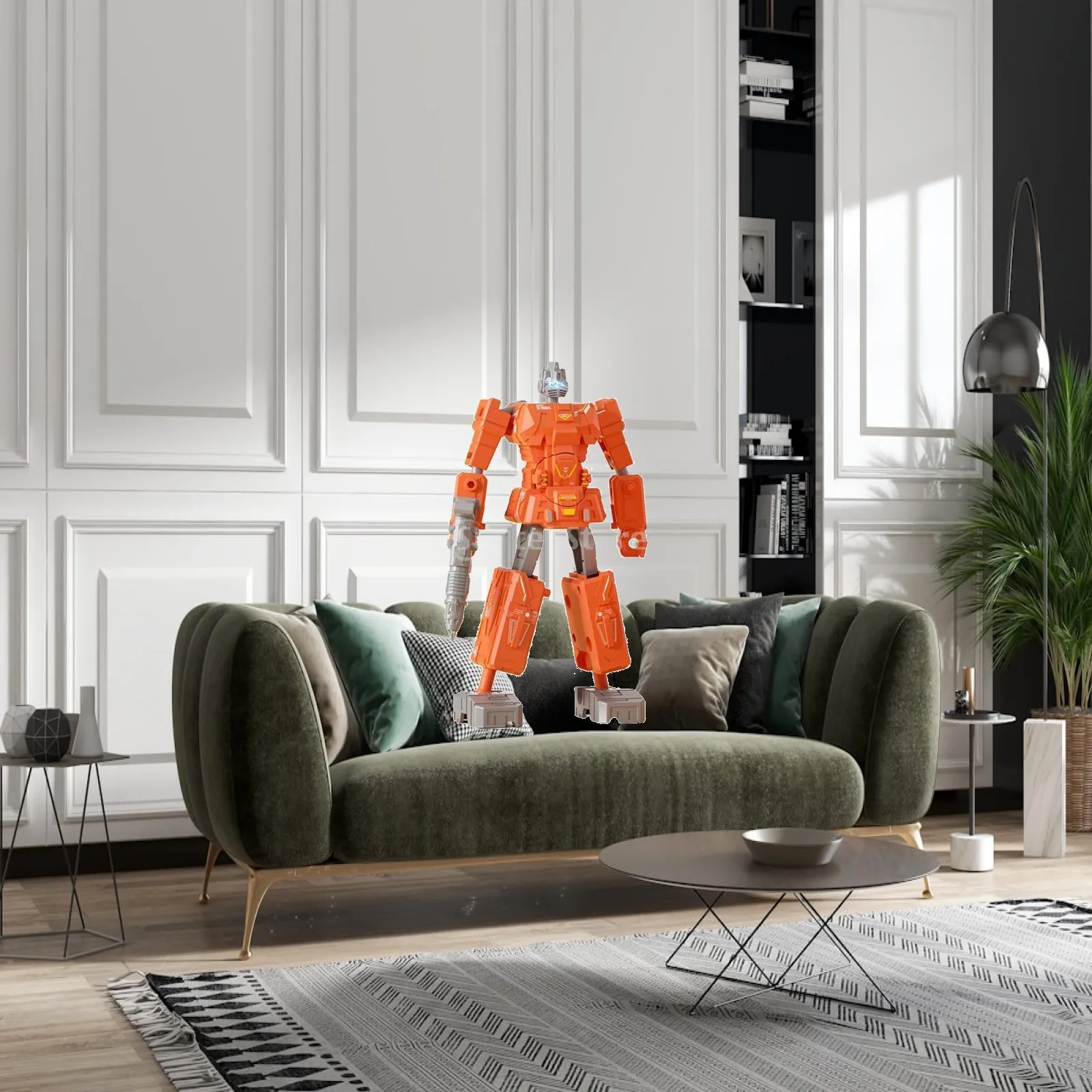 Stylo robot transformable, fabrication soignée, construction robuste pour les enfants, activité d'écriture, outil d'apprentissage créatif et amusant