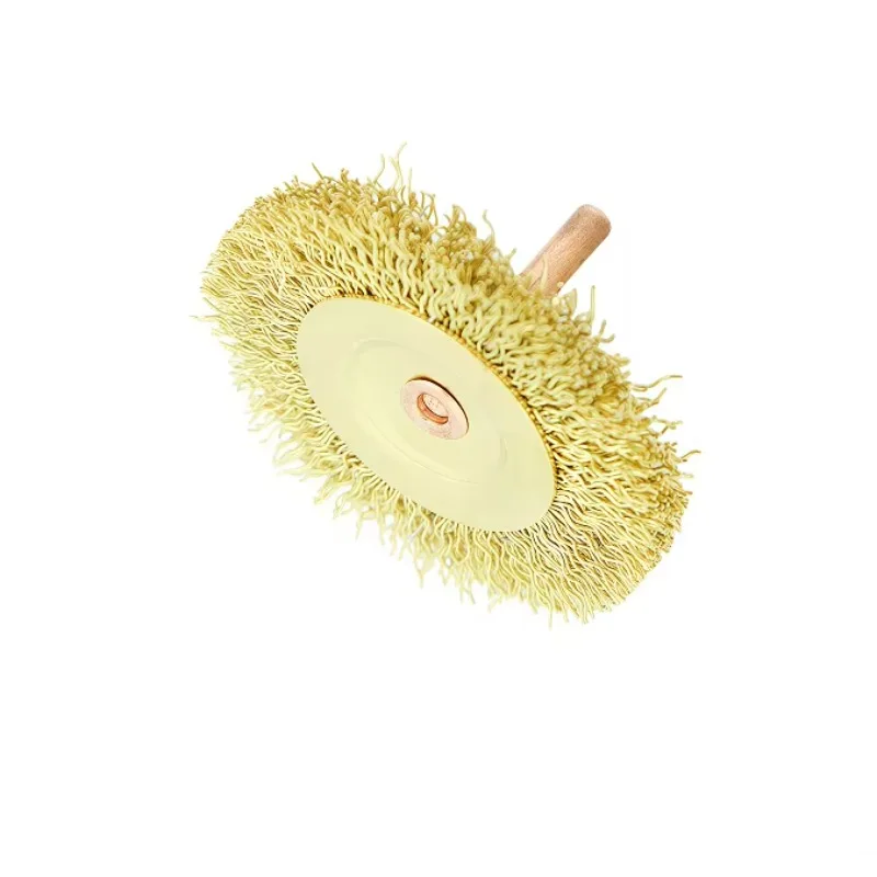 Hochwertige, korrosionsbeständige und funkenfreie Messing-Radbürste 75 x 10 mm mit starker Reinigungsleistung