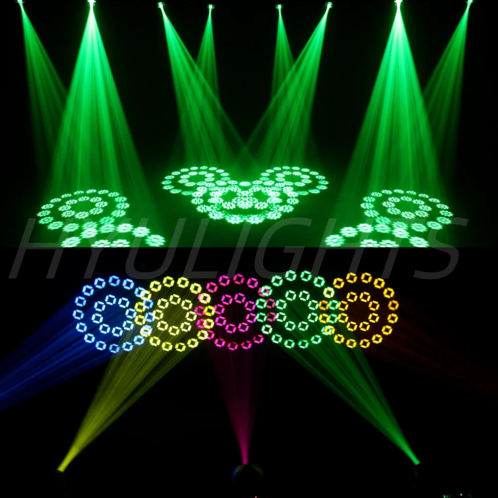 LED 180W Moving Head Light mit Beam-, Spot- und Zoom-Funktion, 24 rotierenden Prismen, 14 Gobos, 11-Farben- und 7-Farben-Rad, 6-Discharge-Linse für DJ-Bühnenbeleuchtung – Detail 9