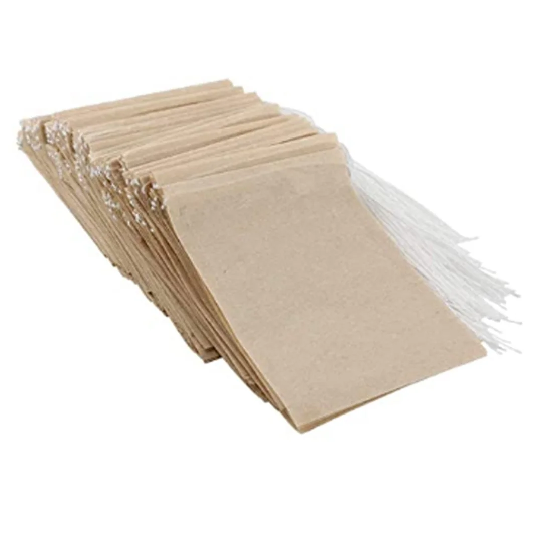 600 Pcs Disposable Tea Filter Bags,Natural Material Drawstring Seal Tea Bag Empty for Loose Leaf Tea (8x10cm)