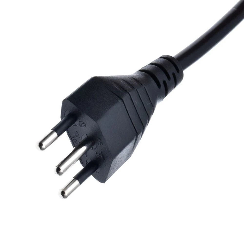 black pure copper Swiss Power Cable Switzerland IEC C13 AC Power Extension Cord 1.5m 5ft for Desktop PC Computer Monitor 10A250V
