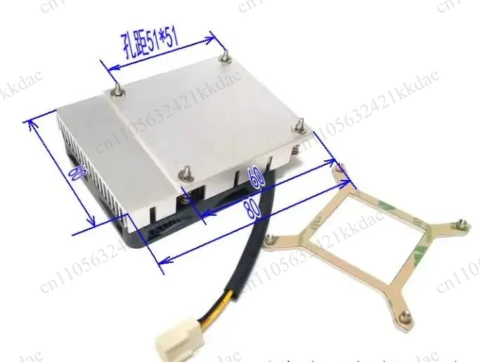 PGA946 PGA947 PGA988 PGA989 mobile i3 i5 i7 CPU cooler FAN thickness 23mm hole spacing 51mm 1U Box